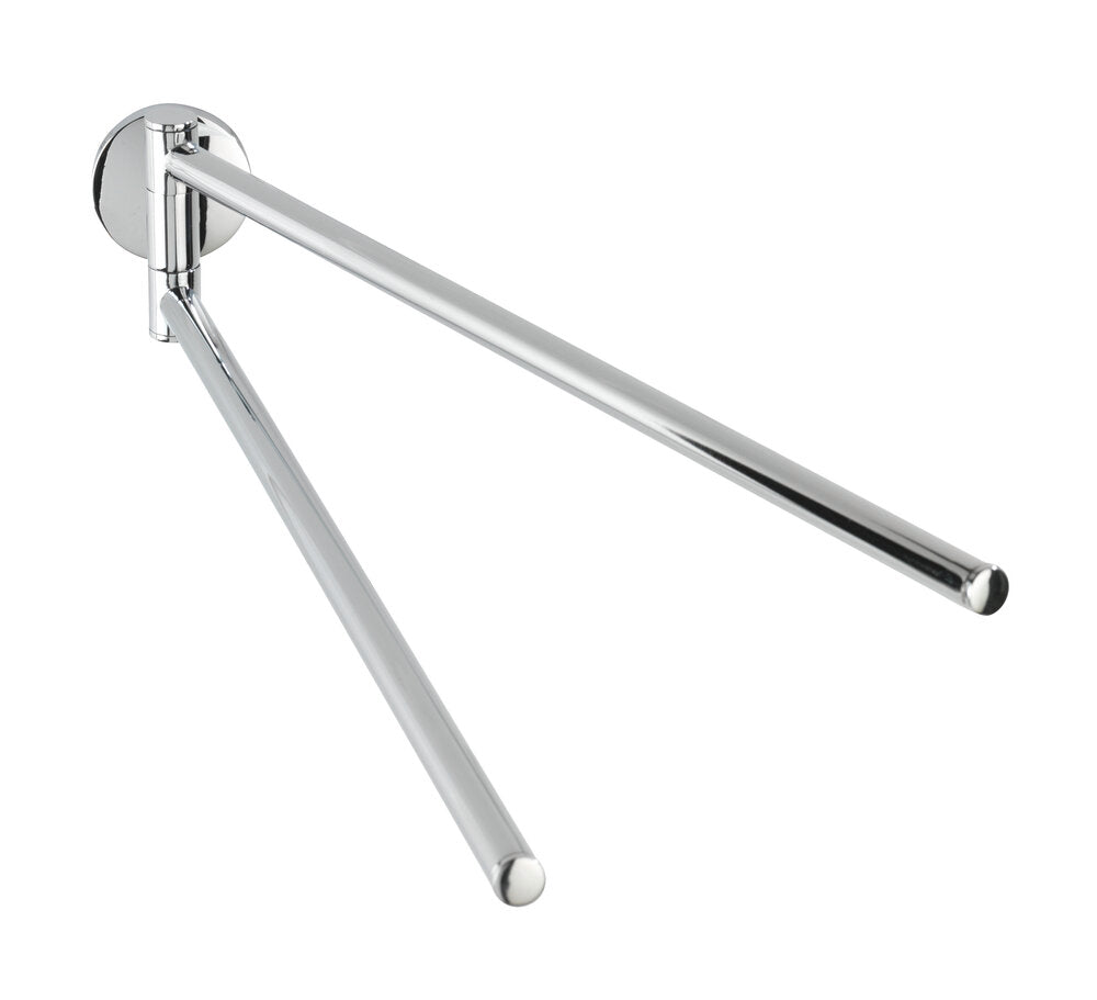 Håndkleholder Cuba 2 armer forkrommet sink bakside