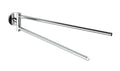 Håndkleholder Cuba 2 armer forkrommet sink forfra