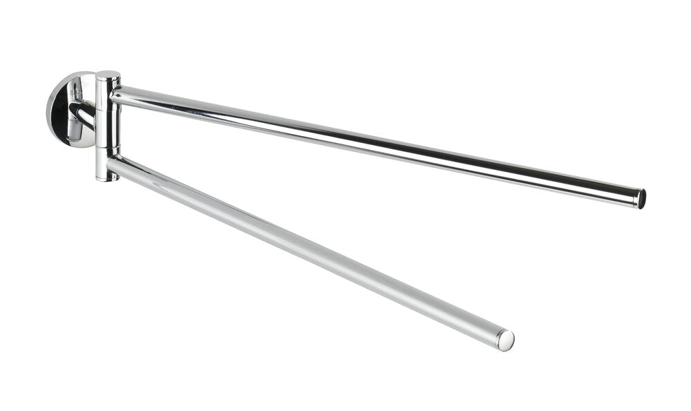 Håndkleholder Cuba 2 armer forkrommet sink forfra