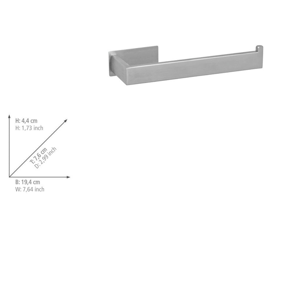Håndkleholder Genova matt rustfritt stål uten boring Turbo-Loc® bakside