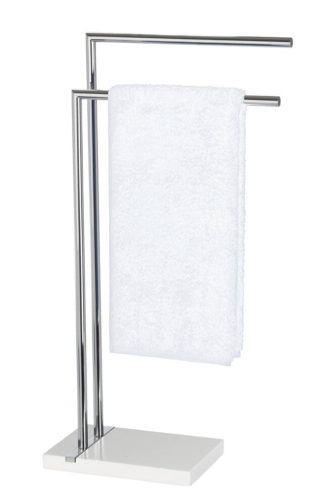 Oversiktsbilde av Håndkleholder gulvstående Noble White med 2 armer hvit Wenko