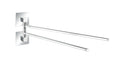 Håndkleholder rustfritt stål 2 armer Quadro uten boring forfra