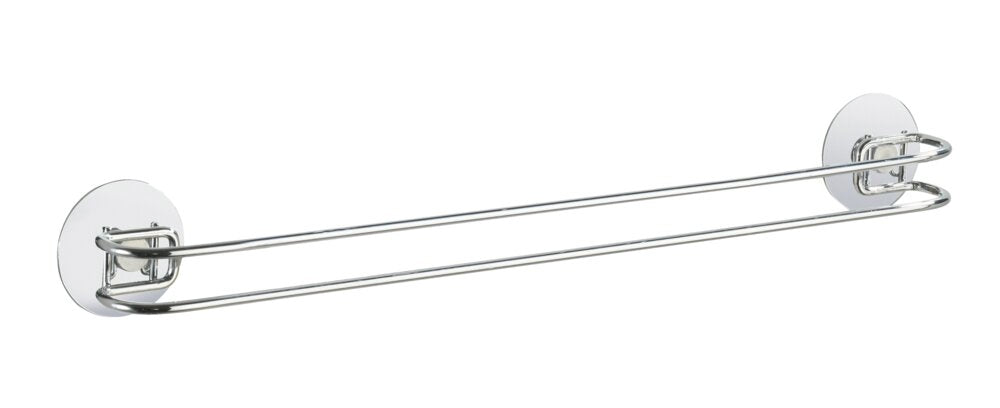 Håndkleholder Turbo-Loc® forkrommet metall uten boring forfra