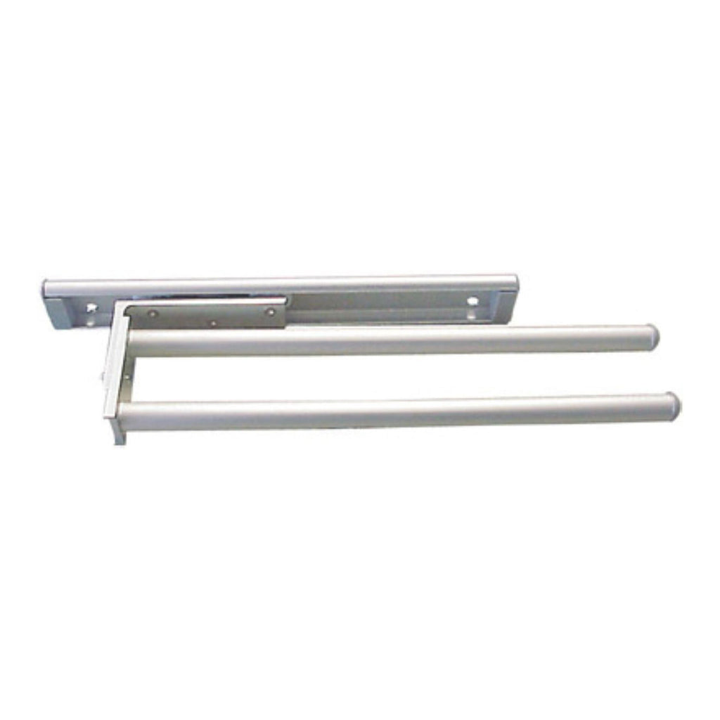 Håndkleholder uttrekkbar aluminium 2-armet 46 cm - Fackelmann Bad forfra