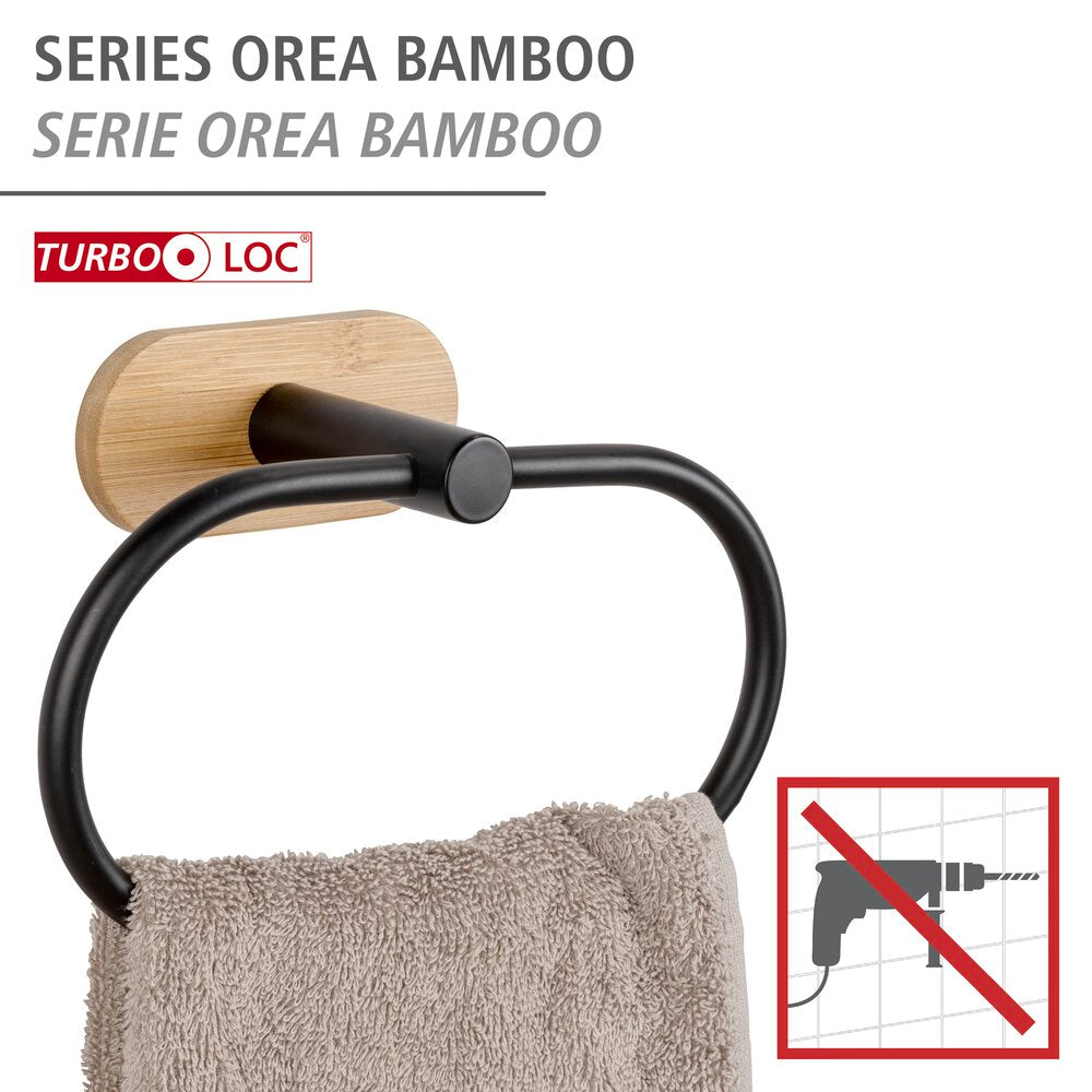 Håndklering Orea Bamboo rustfritt stål bakside