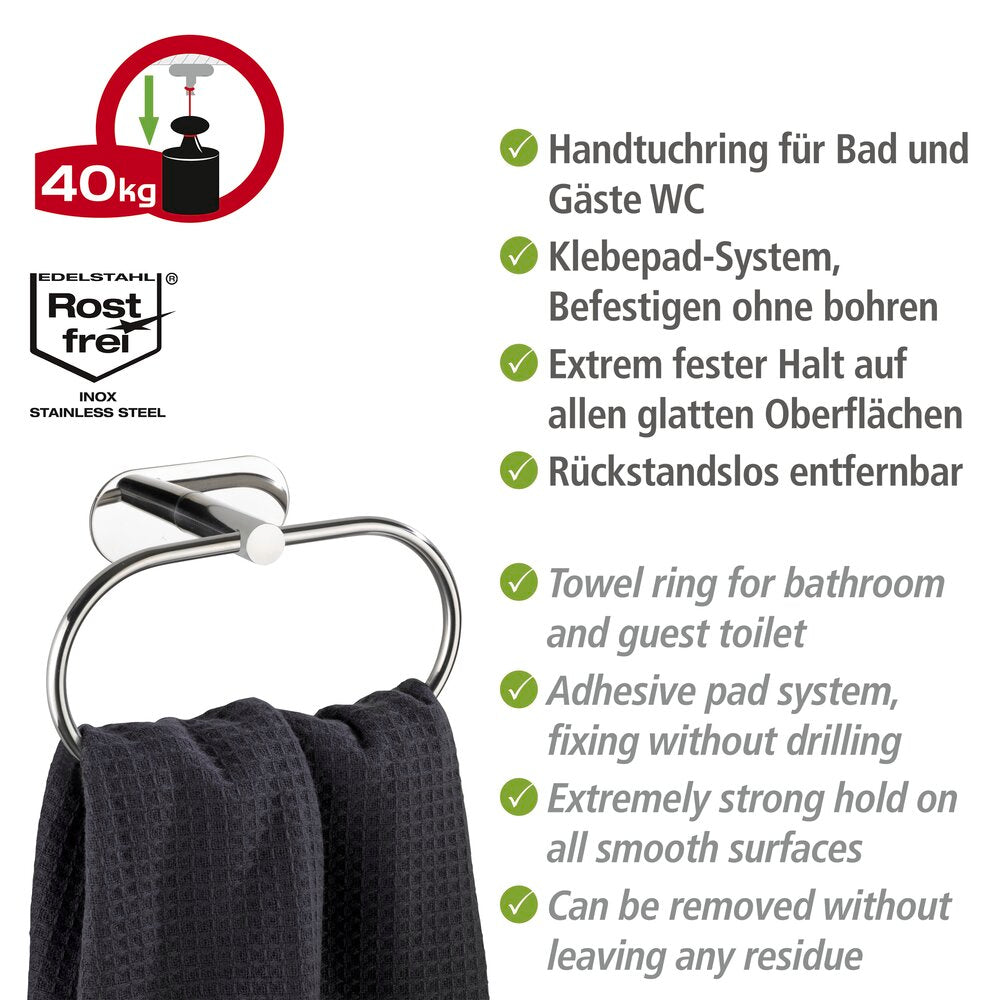 Detalj av Håndklering rustfritt stål blank Orea Shine Turbo-Loc®