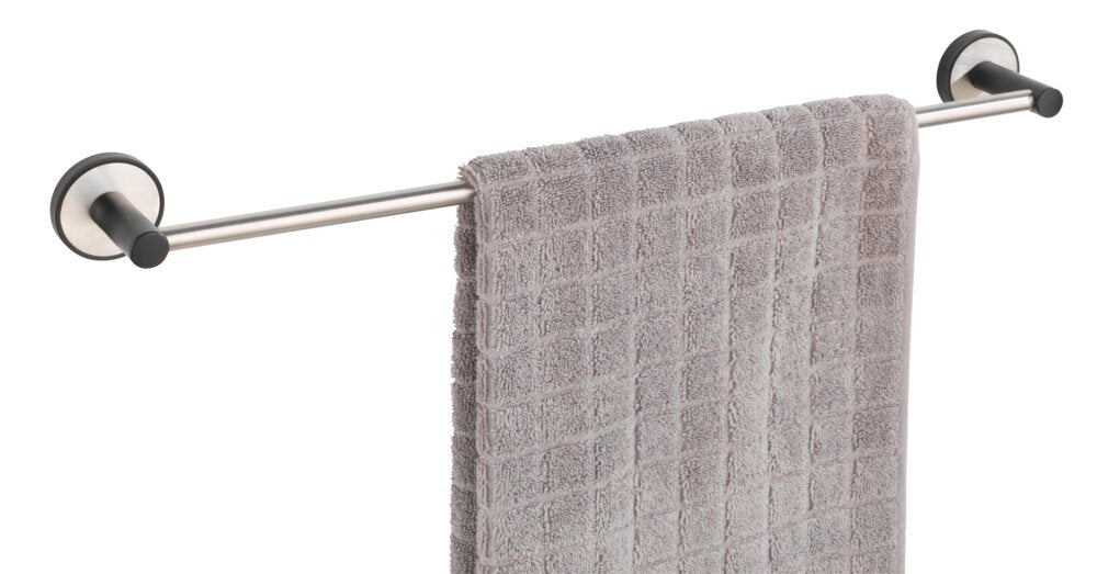 Håndklestang 60 cm rustfritt stål matt UV-Loc® uten boring i bruk