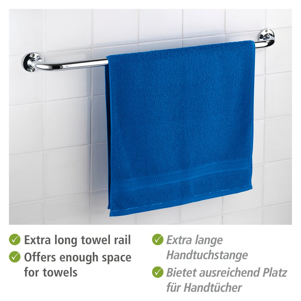 Håndklestang 80 cm rustfritt stål Basic-serien - Wenko bakside