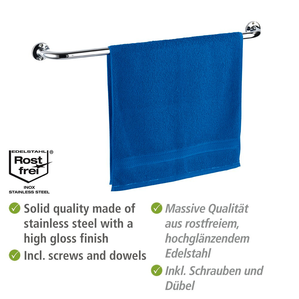 Håndklestang 80 cm rustfritt stål Basic-serien - Wenko detalj