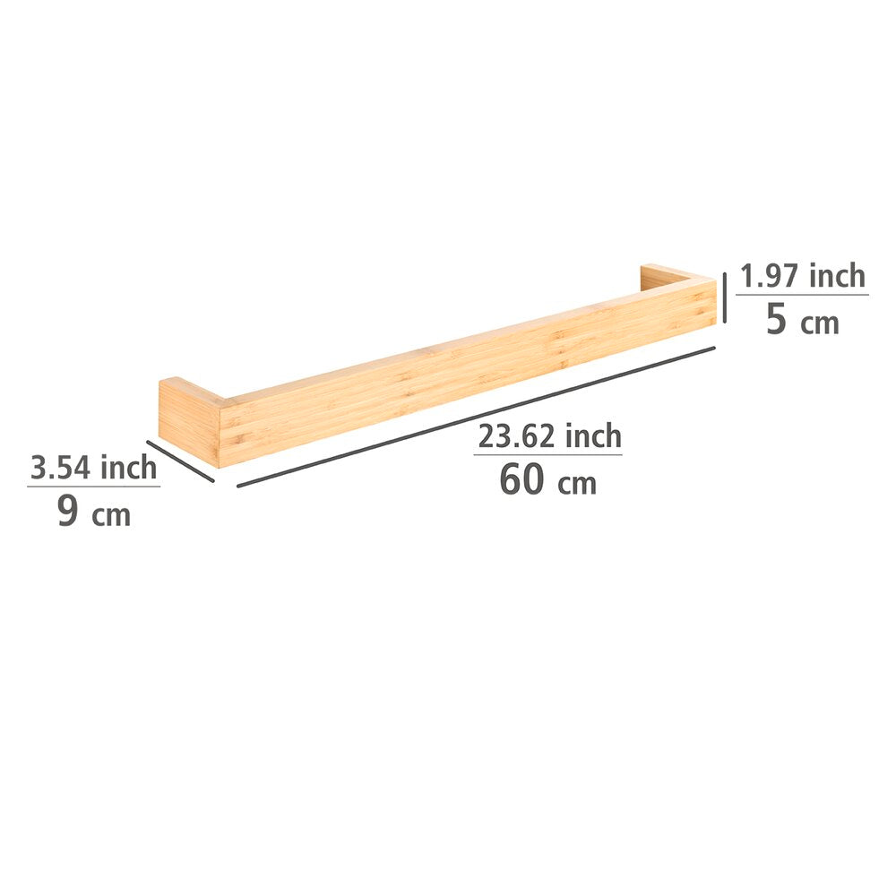 Håndklestang Bambusa bambus 60 cm - WENKO montert på vegg