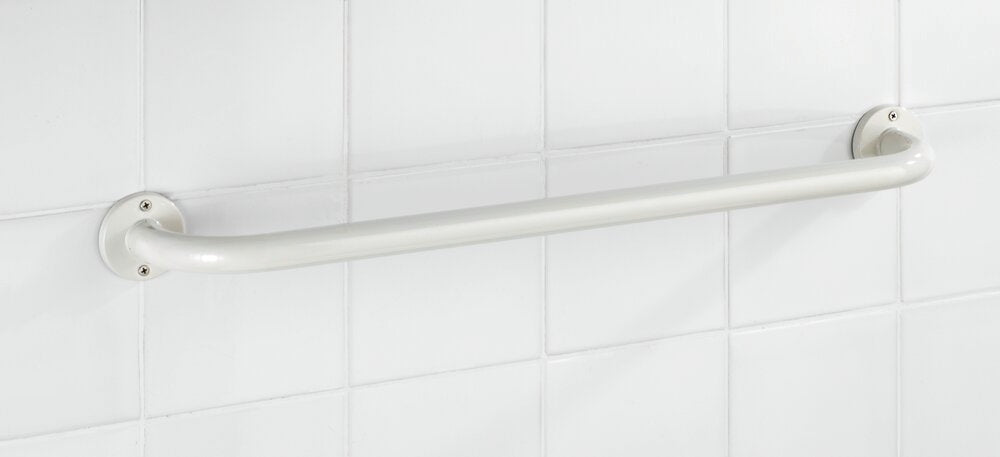 Sidevisning av Håndklestang Basic 60 cm hvit rustfritt stål - WENKO