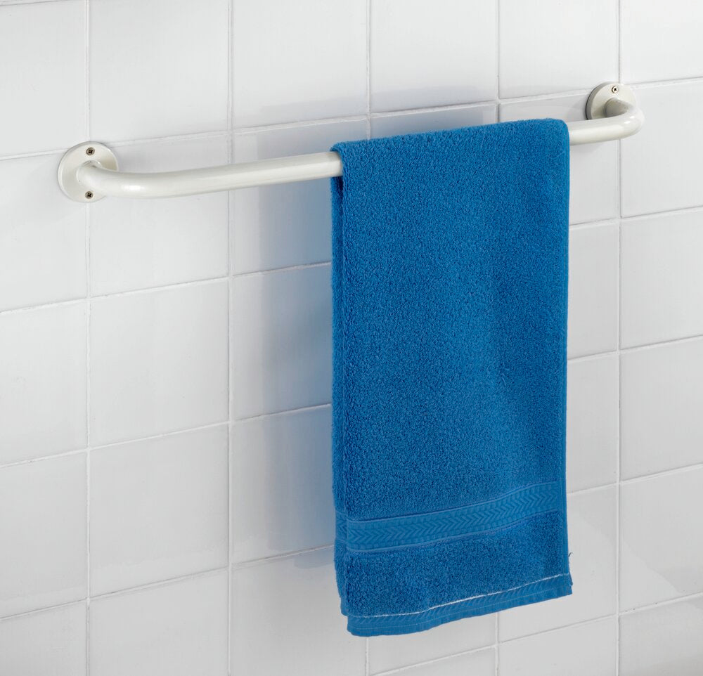 Håndklestang Basic 60 cm hvit rustfritt stål - WENKO detalj av overflate