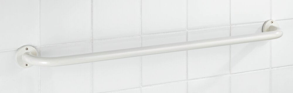 Detalj av Håndklestang Basic 80 cm hvit rustfritt stål