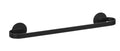 Håndklestang Bivio svart matt 40 cm aluminium forfra