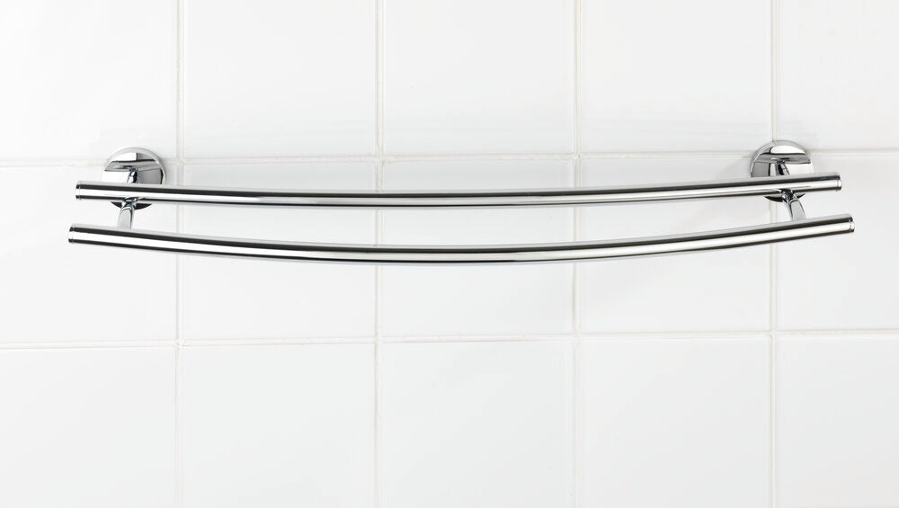 Håndklestang dobbel Cuba forkrommet sinklegering - WENKO bakside