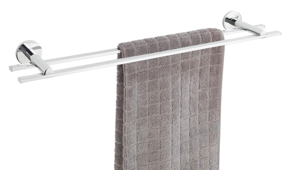 Håndklestang dobbel Isera 60 cm rustfritt stål blank uten boring - WENKO