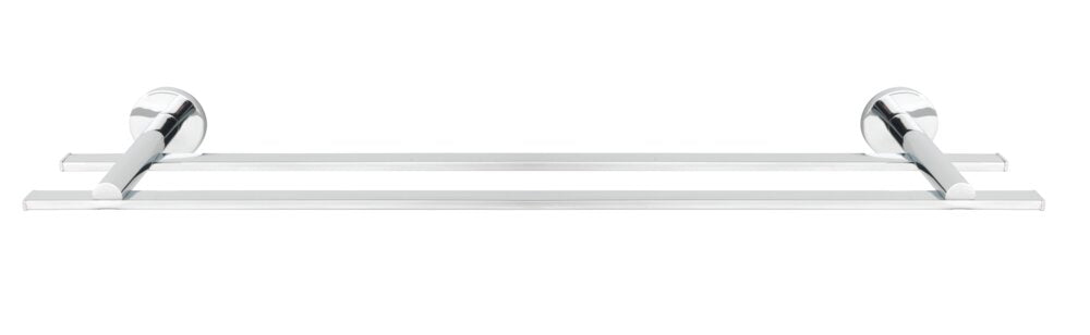 Håndklestang dobbel Isera 60 cm rustfritt stål blank uten boring - WENKO