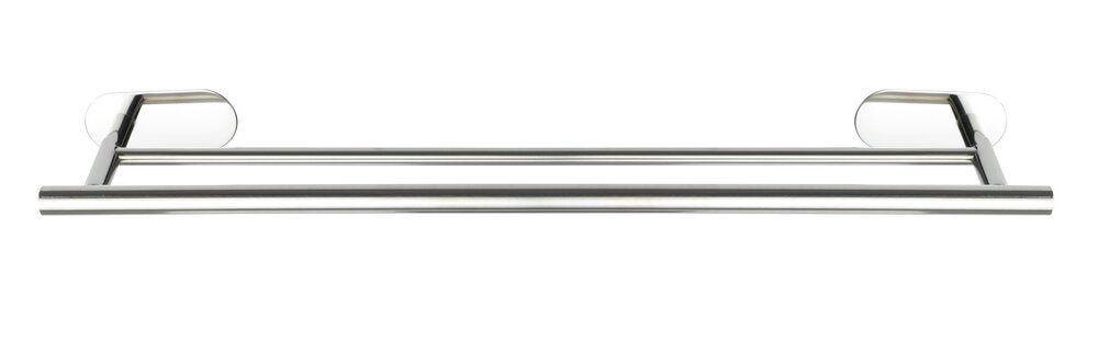 Håndklestang duo rustfritt stål Turbo-Loc® uten boring - WENKO forfra
