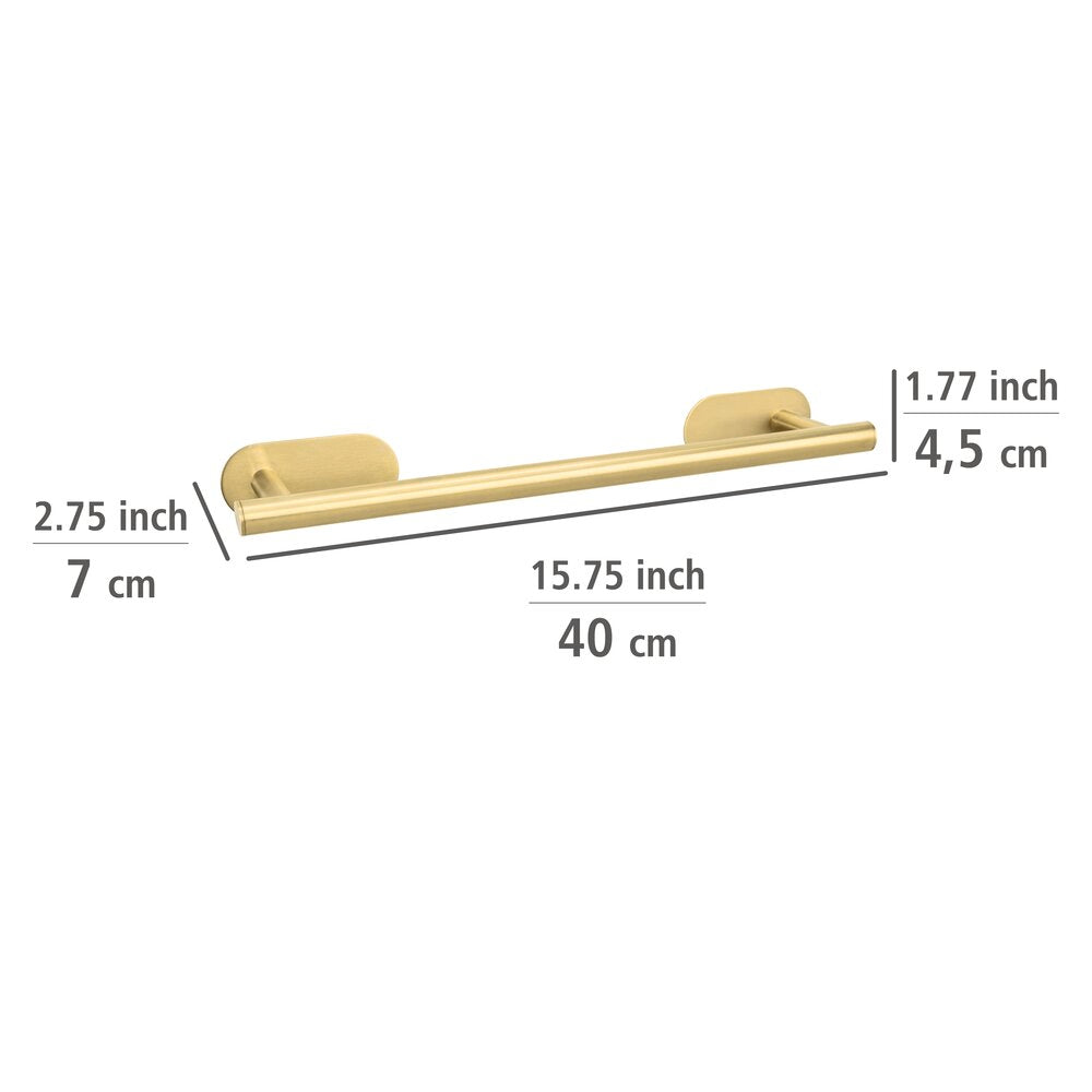 Nærbilde av festemekanisme på Håndklestang Orea gull 40 cm rustfritt stål Turbo-Loc®