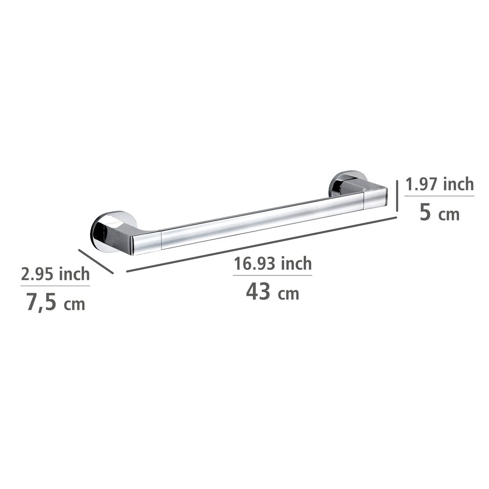 Nærbilde av UV-Loc® klebesystem på Håndklestang rustfritt stål 40 cm