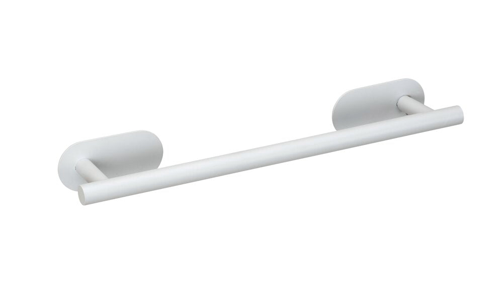 Håndklestang rustfritt stål hvit matt 40 cm Turbo-Loc® Orea - WENKO forfra