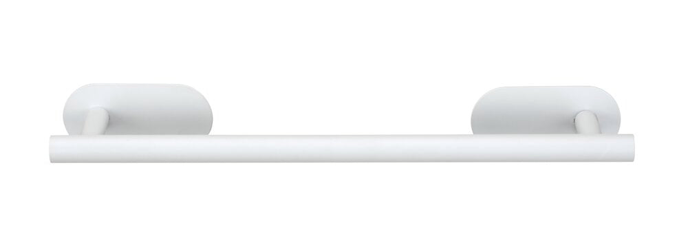 Håndklestang rustfritt stål hvit matt 40 cm Turbo-Loc® Orea - WENKO med håndklær