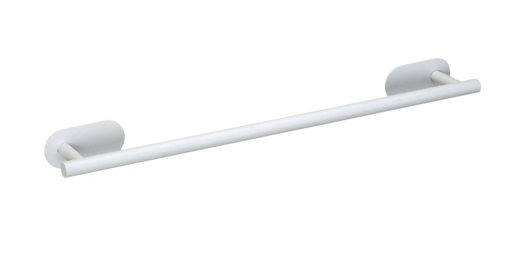 Håndklestang rustfritt stål hvit matt 60 cm Turbo-Loc® Orea forfra