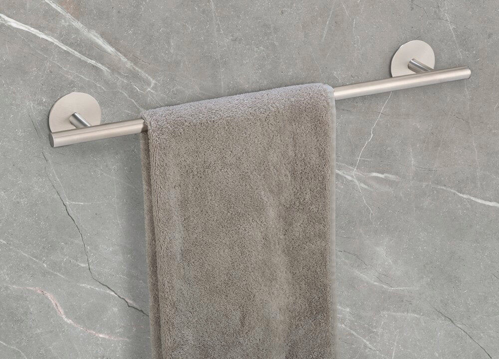 Håndklestang rustfritt stål matt 60 cm lim/skrue - Schöner Wohnen bakside