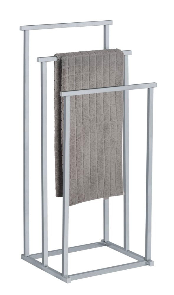 Håndklestativ Quadro med 3 stenger rustfritt stål bakside
