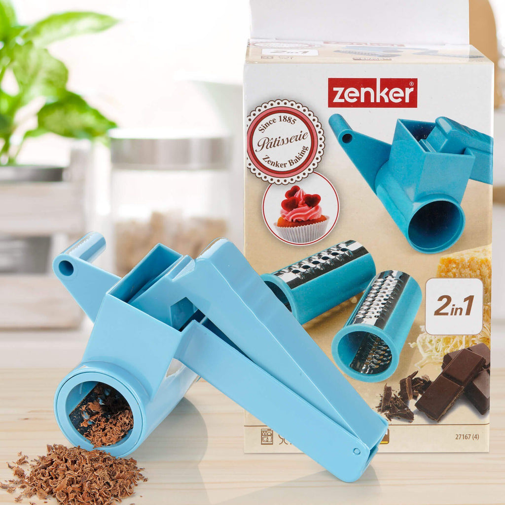 Håndkvern med 2 innsatser rustfritt stål Sweet Sensation - Zenker helhetsbilde