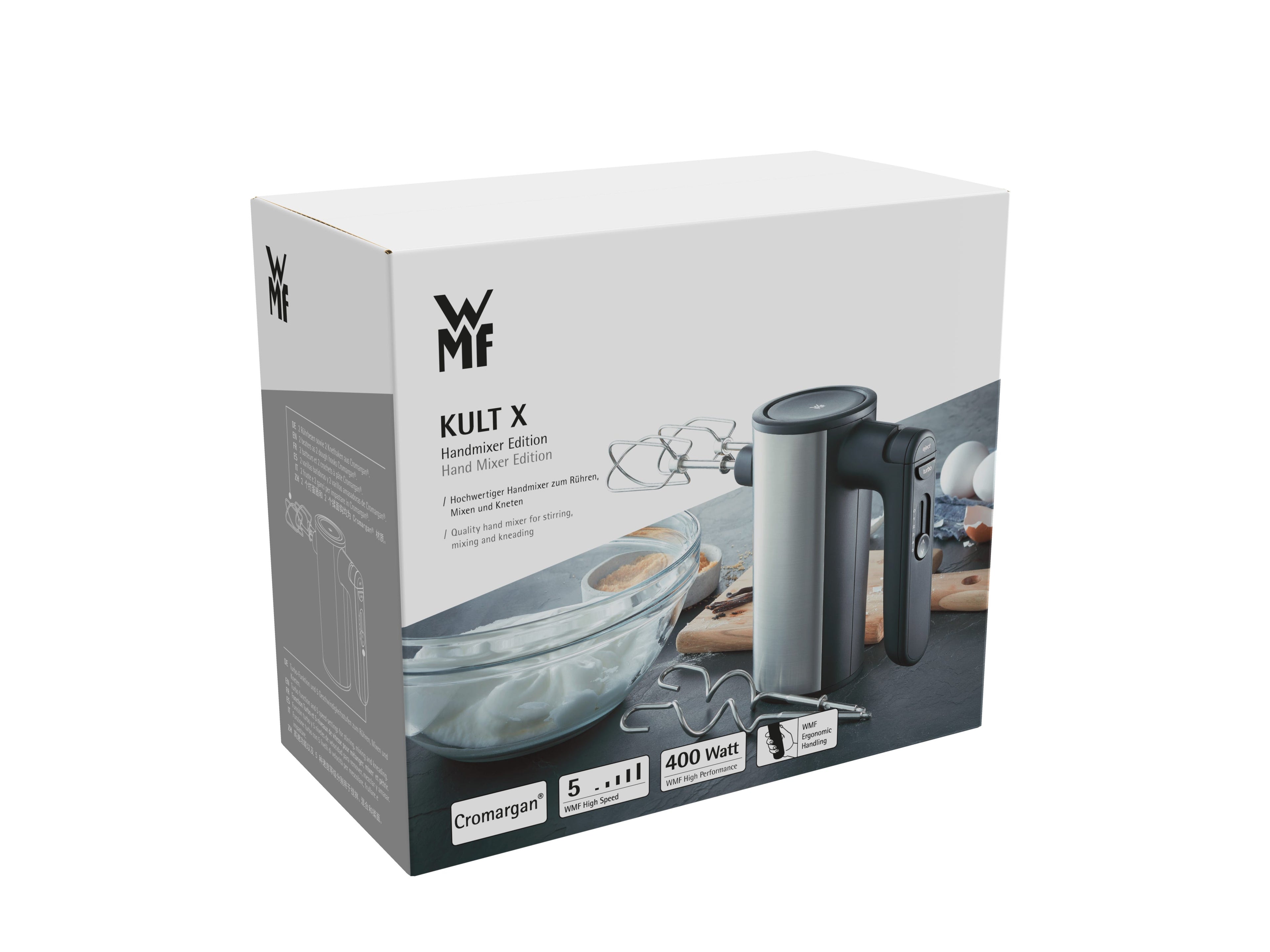 Håndmikser 400W 5 hastigheter Kult X Edition - WMF sideprofil