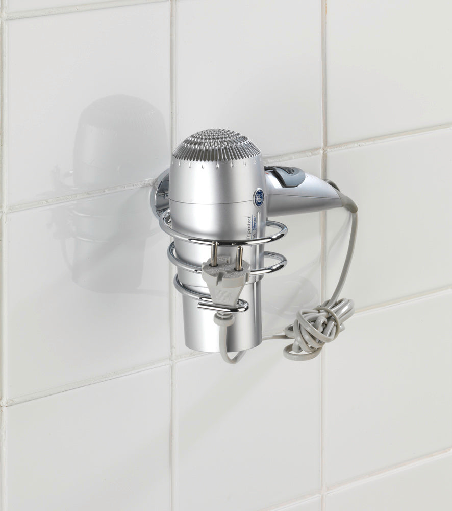 Detalj av Hårfønereholder Cuba forkrommet sink rustfri - WENKO