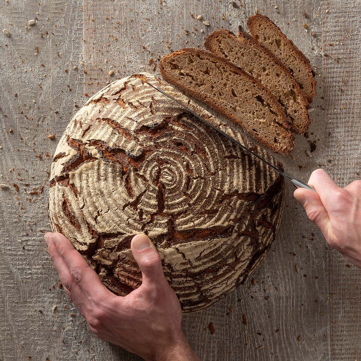 Hevekurv rund rotting Ø27 cm for brødbaking - Zenker bakside
