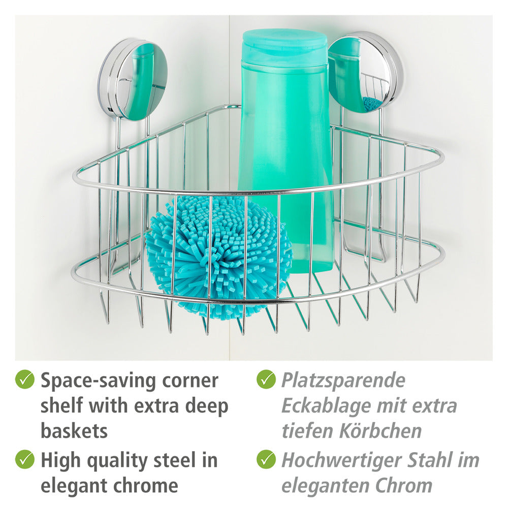 Detaljbilde av Hjørnehylle bad stor Static-Loc Plus Osimo metall