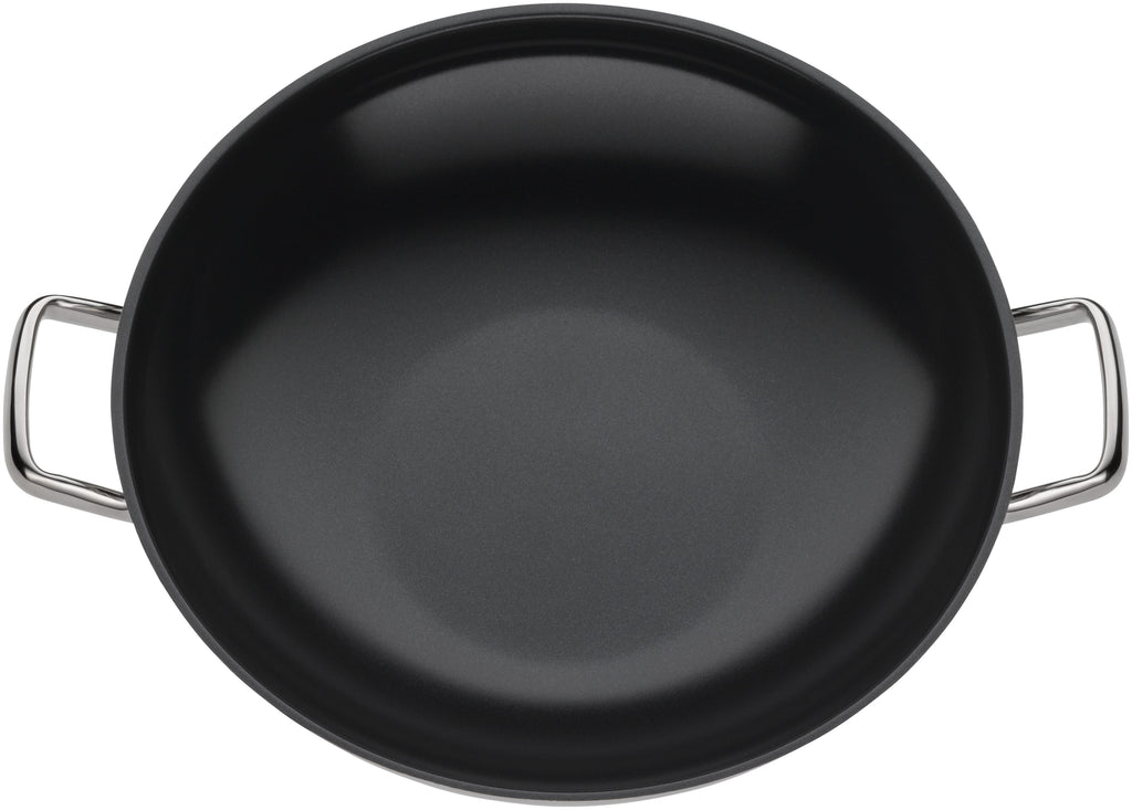 Hong Kong wok 36 cm non-stick keramikk rustfritt stål bakside
