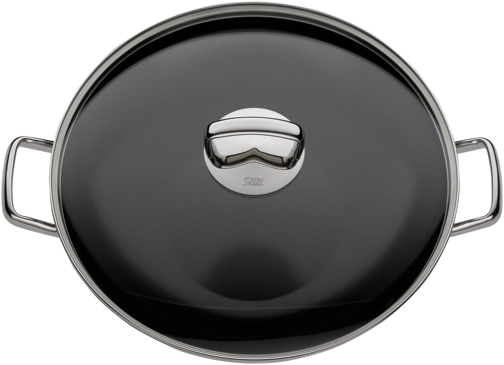 Hong Kong wok 36 cm non-stick keramikk rustfritt stål hellekant detalj