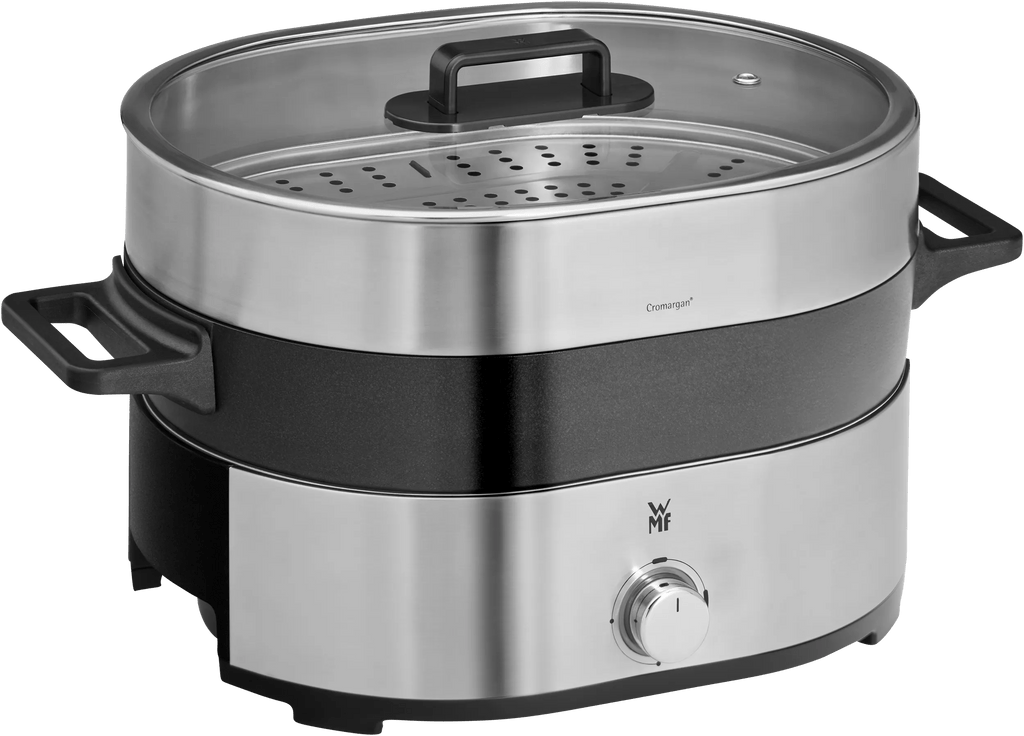 Hot pot og dampkoker med non-stick og tilbehør - WMF Lono bakside