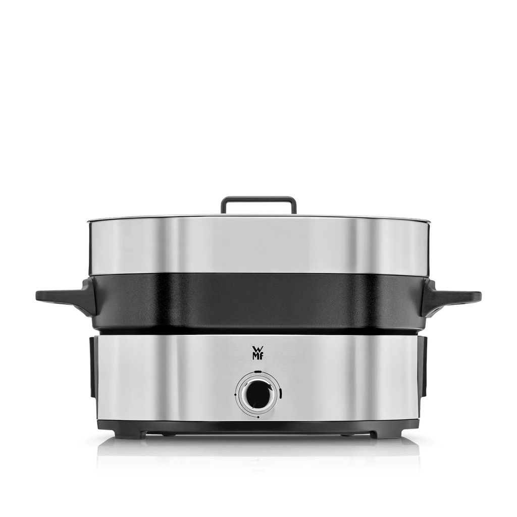 Hot pot og dampkoker med non-stick og tilbehør - WMF Lono forfra