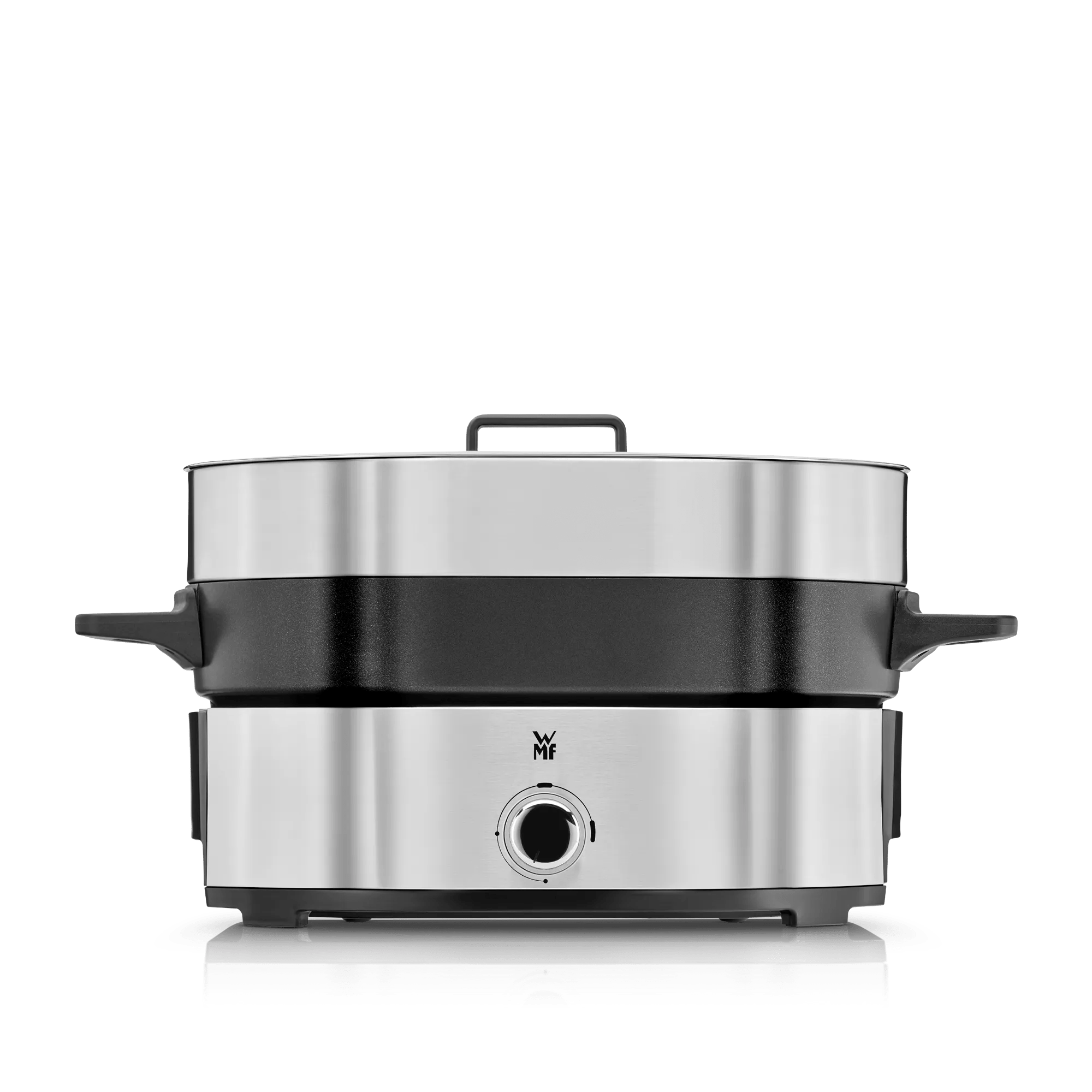 Hot pot og dampkoker med non-stick og tilbehør - WMF Lono forfra