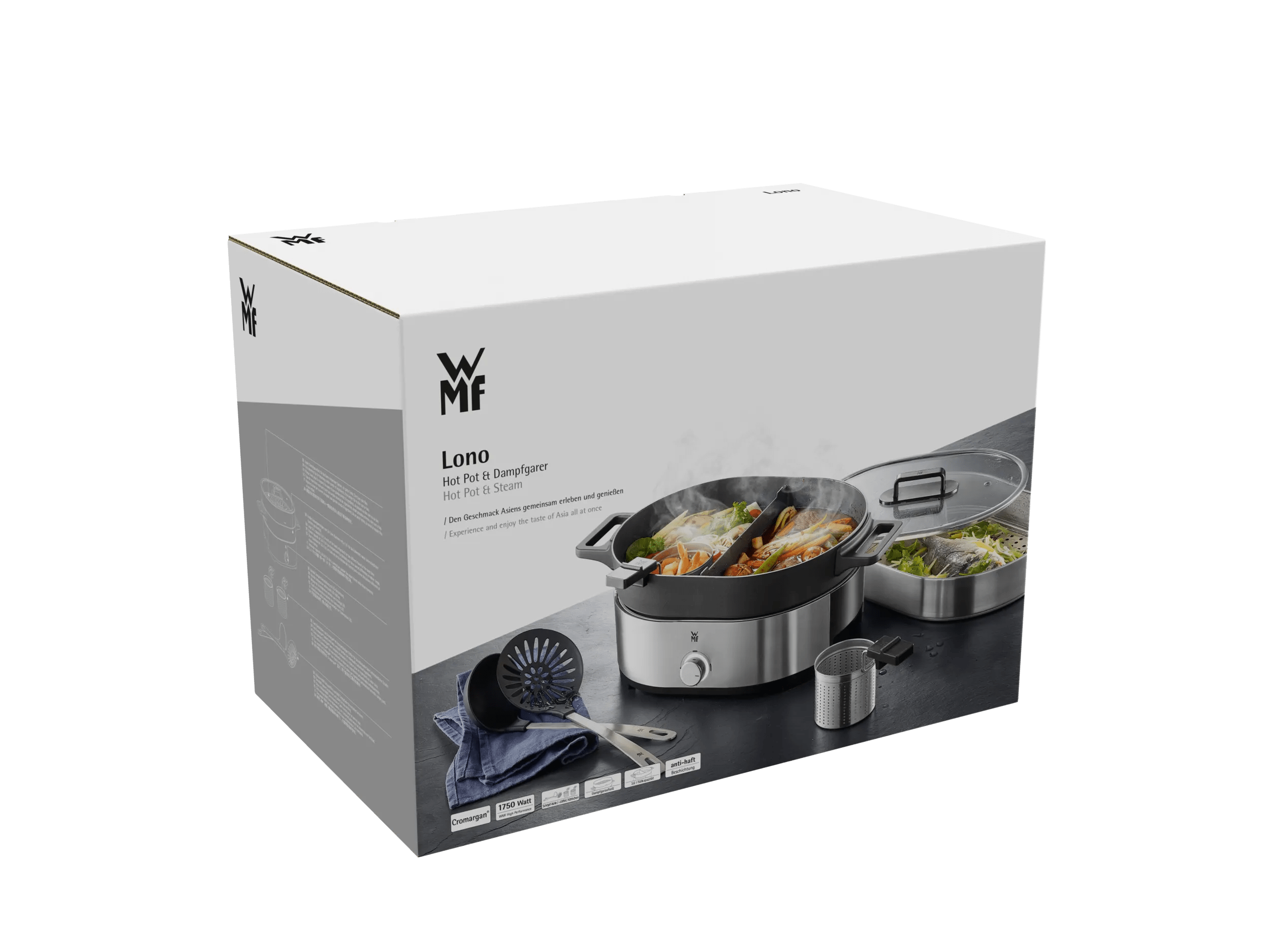 Pakking av Hot pot og dampkoker med non-stick og tilbehør - WMF Lono