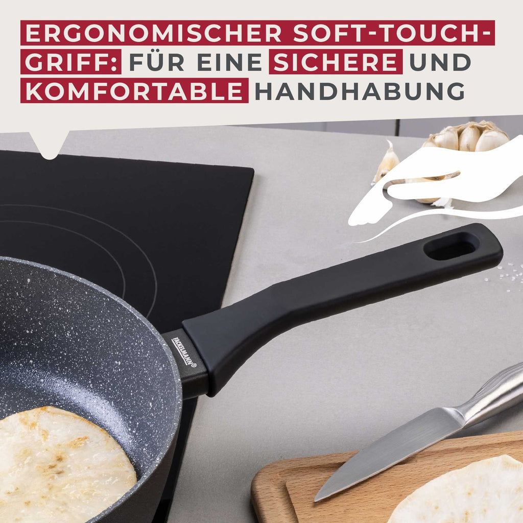 Sideprofil av Høykantpanne keramikk non-stick Ø28 cm Cosmo - Fackelmann