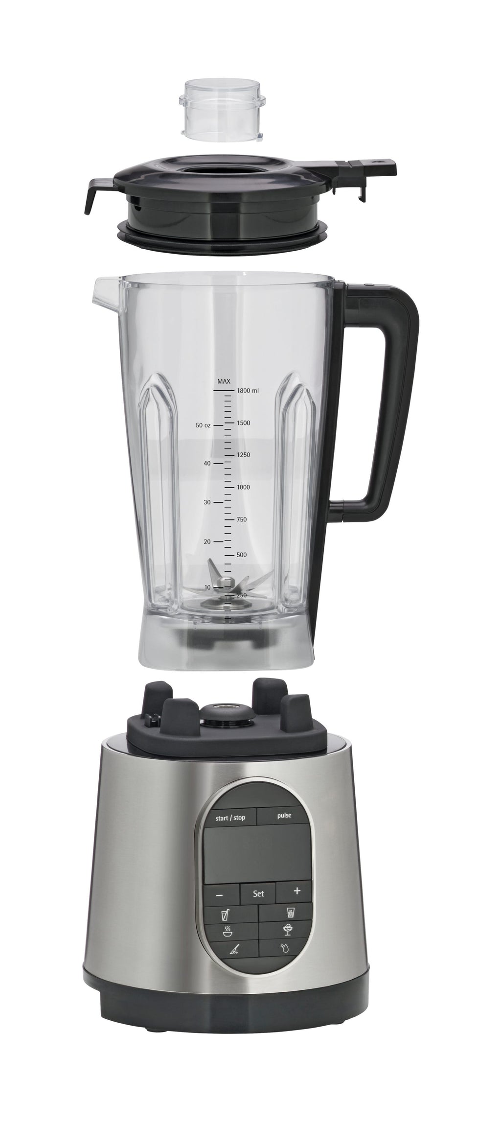 Høyytelsesblender 1,6 L 36 000 omdr min rustfritt stål bakside