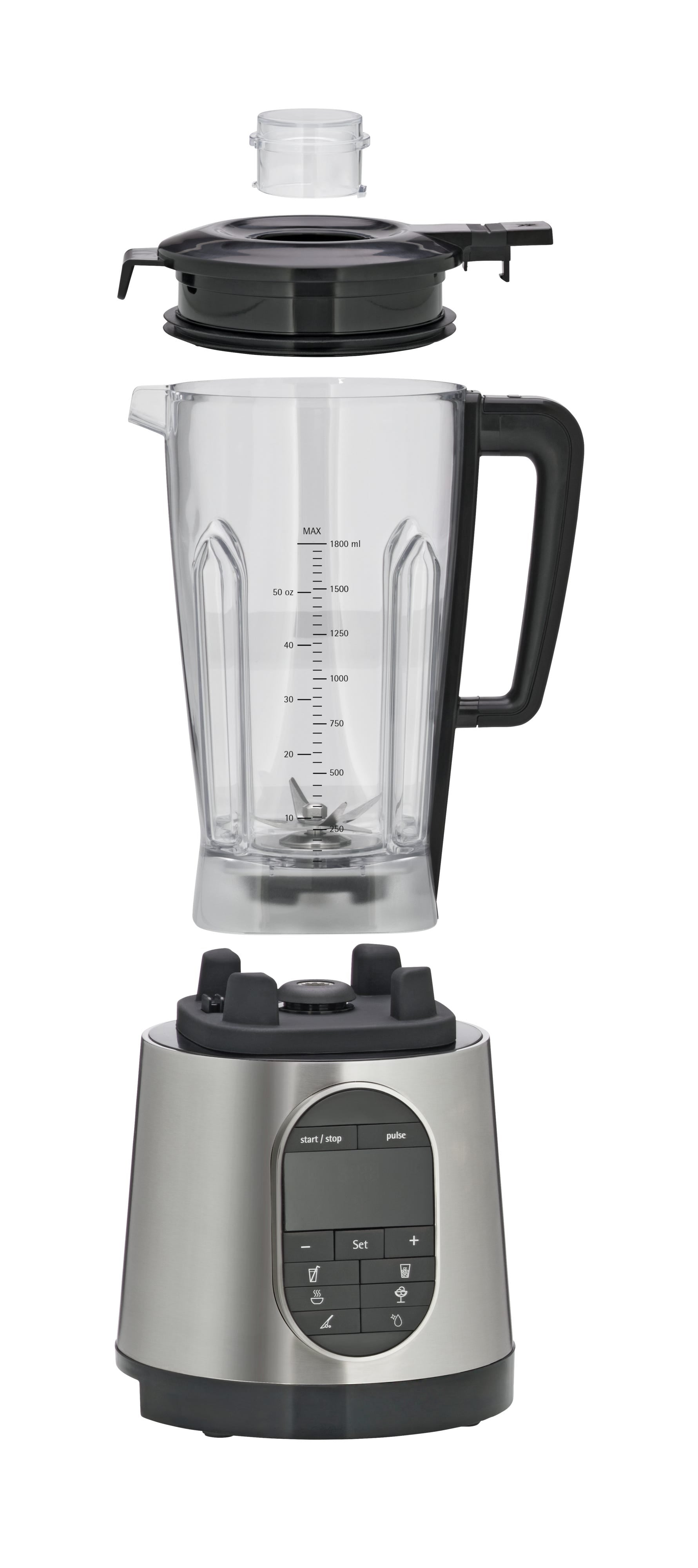 Høyytelsesblender 1,6 L 36 000 omdr min rustfritt stål bakside