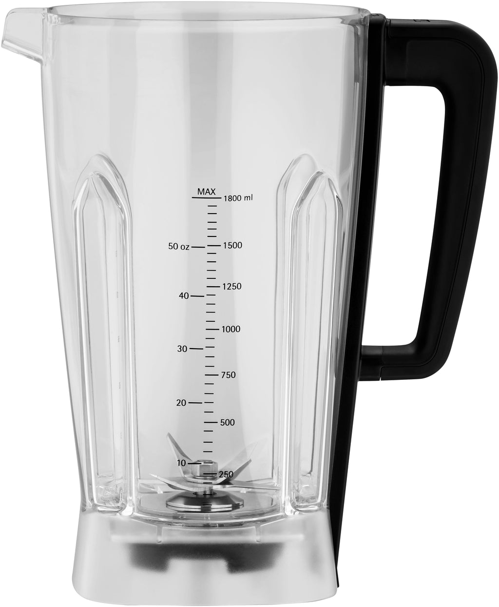 Høyytelsesblender 1,6 L 36 000 omdr min rustfritt stål nærbilde av betjeningspanel