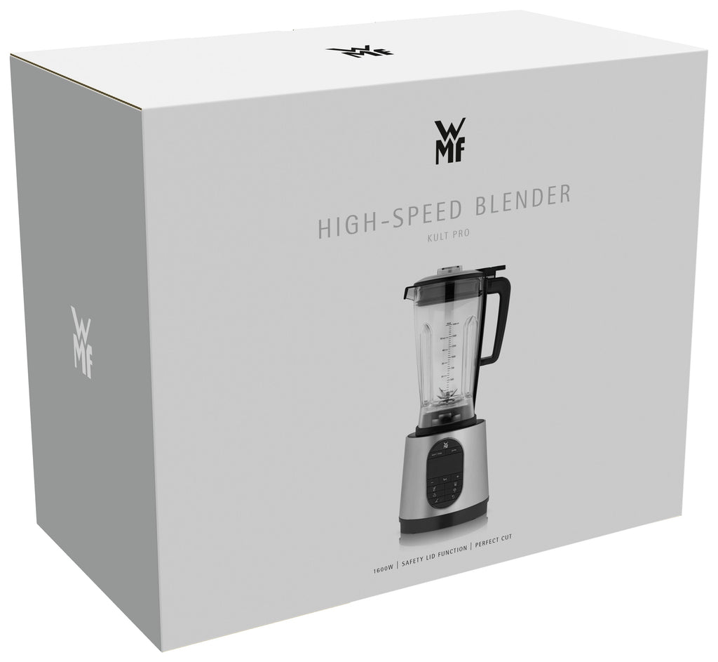 Høyytelsesblender 1,6 L 36 000 omdr min rustfritt stål i bruk med frukt