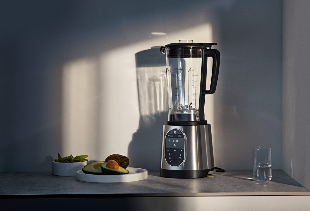 Høyytelsesblender 1,6 L 36 000 omdr min rustfritt stål med LED-belysning