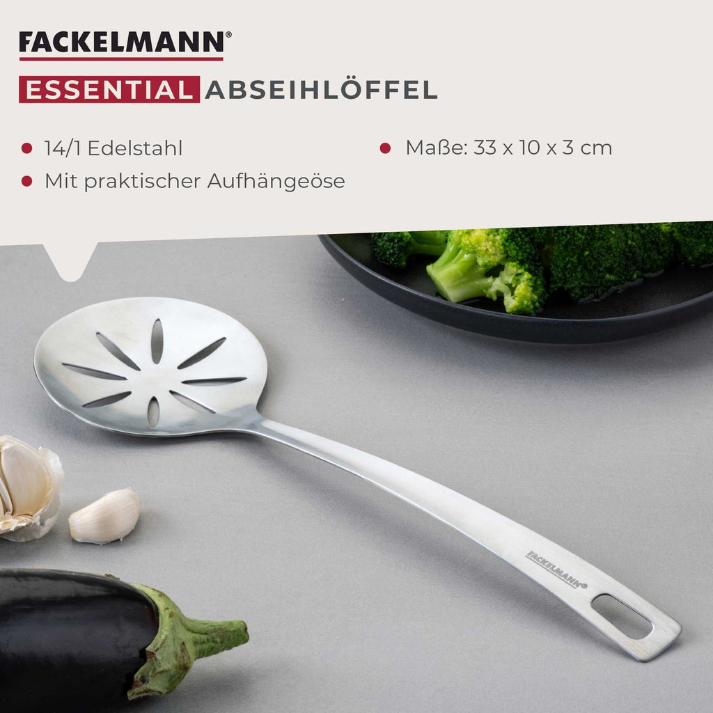 Hulskje rustfritt stål 33 cm med opphengskrok montert