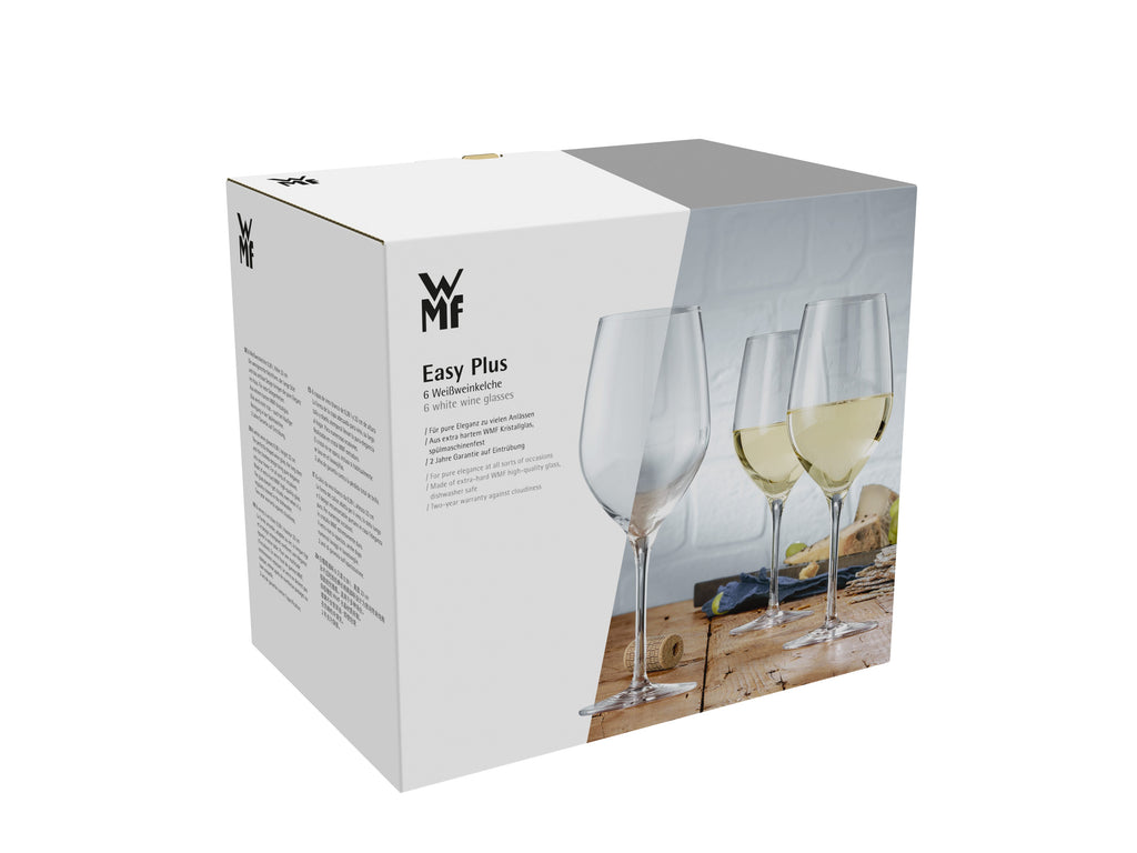 Seks Hvitvinsglass krystall 6-delt sett EasyPlus - WMF samlet