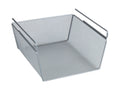 Hyllekurv metall M 28×15×27,5 cm sølvfarget - Wenko forfra