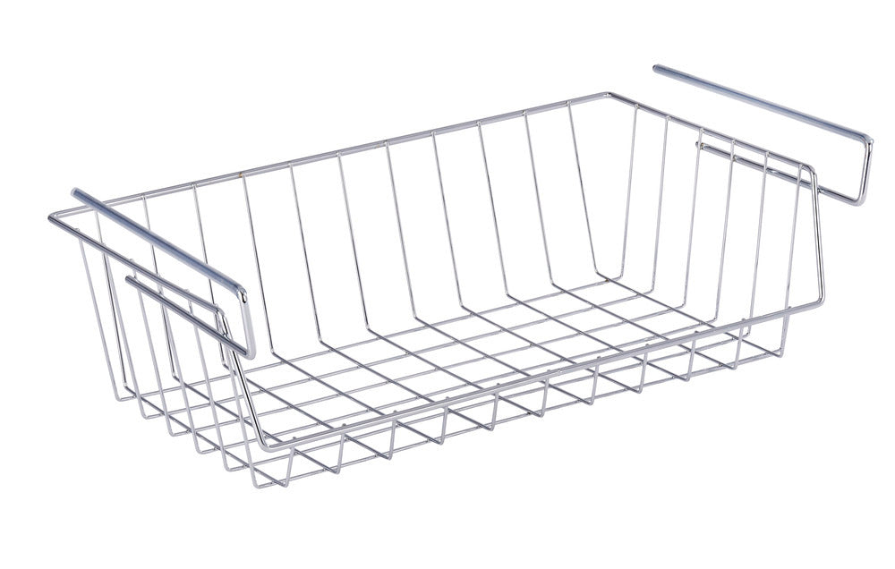 Hyllekurv metall med sklisikring krom - Wenko forfra